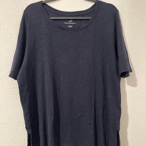 J. Jill Pima Cotton Navy T-Shirt